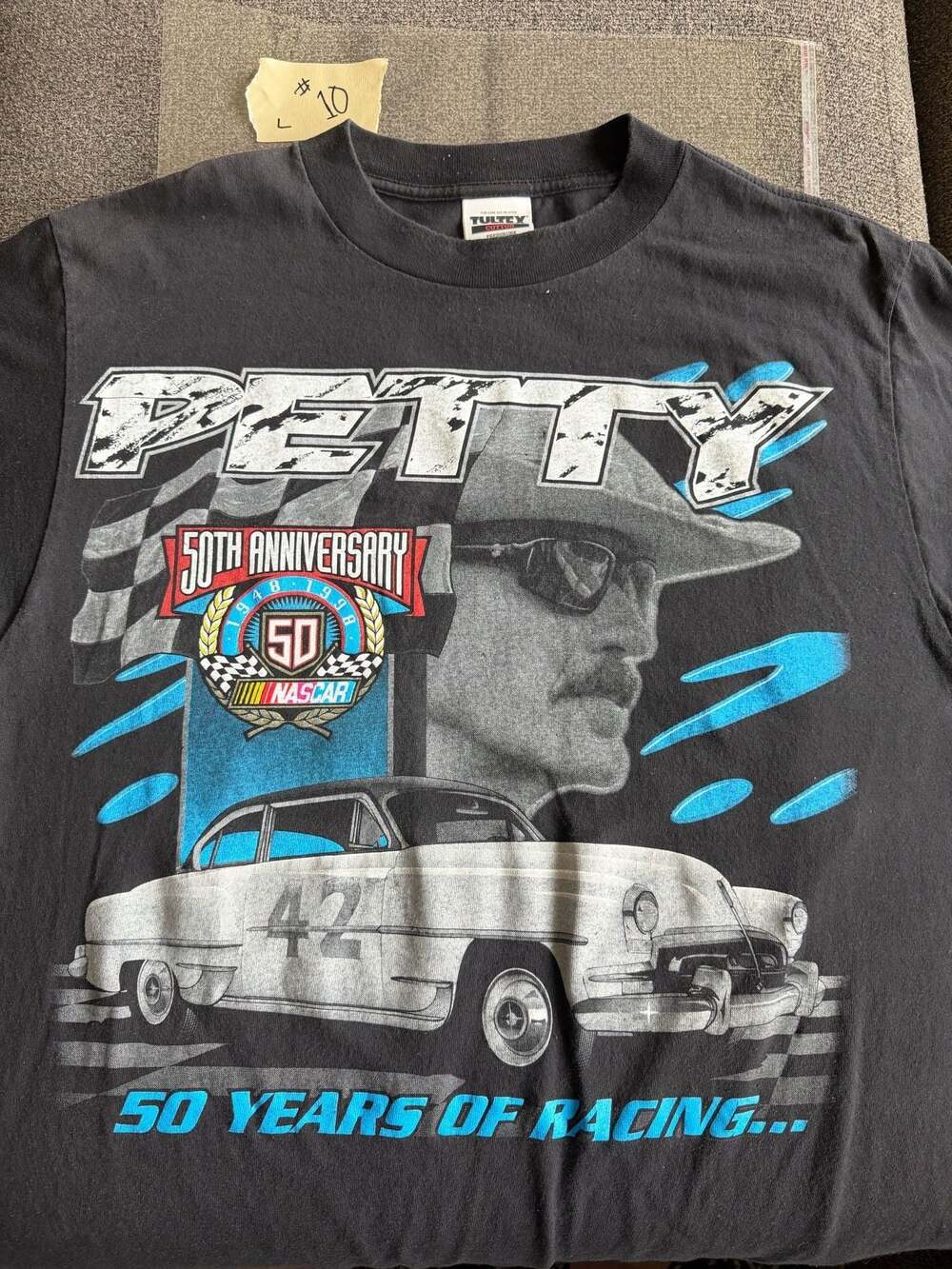 Vintage 1998 Richard Petty NASCAR 50th Anniversary Racing T-Shirt